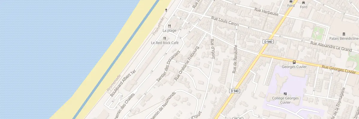 Plan du 4 Rue Beranger à Fécamp