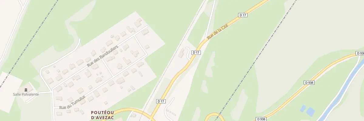 Plan du 1 Qua La Gare à Avezac-Prat-Lahitte