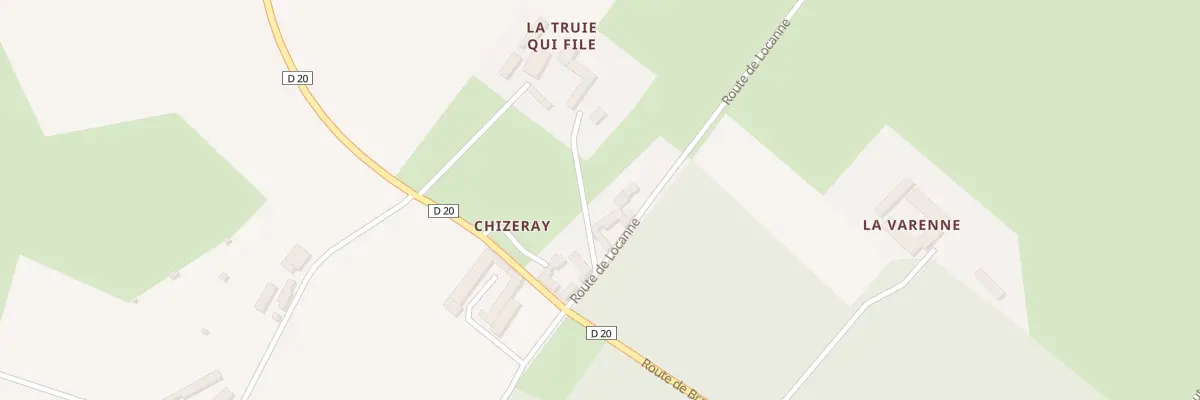 Plan du 7 Chizeray à Chaveignes