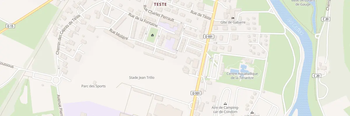 Plan du 15 Rue Jean Racine à Condom