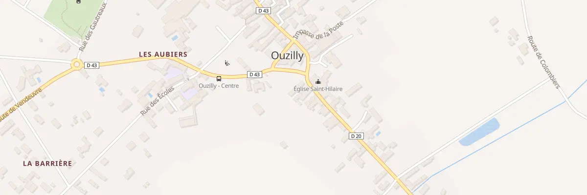 Plan du 2 Rte de Marigny à Ouzilly
