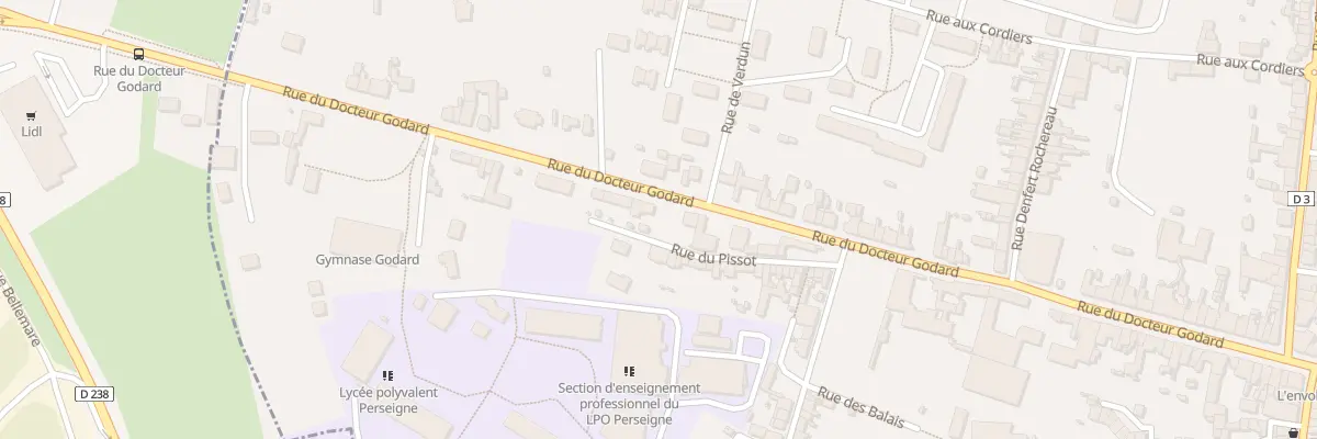 Plan du 64B Rue du Doc Godard à Mamers