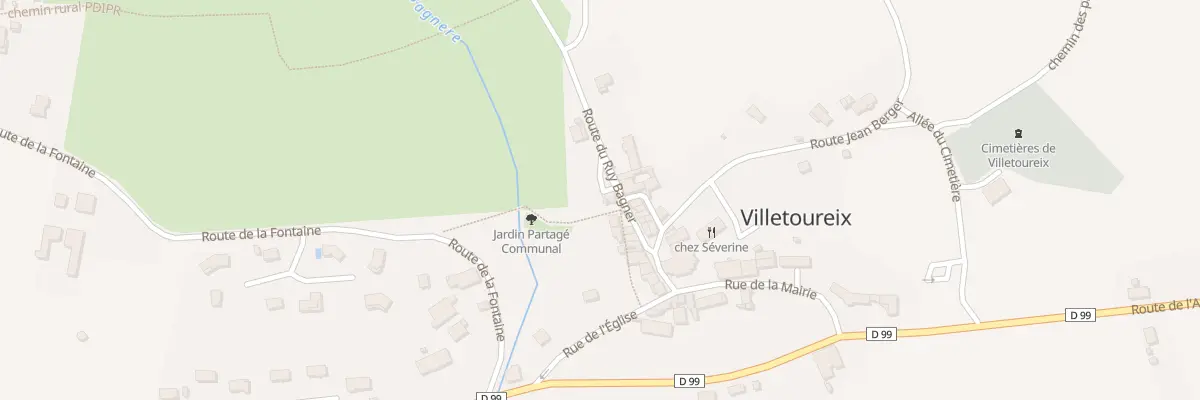 Plan du 45 Rte du Ruy Bagner à Villetoureix