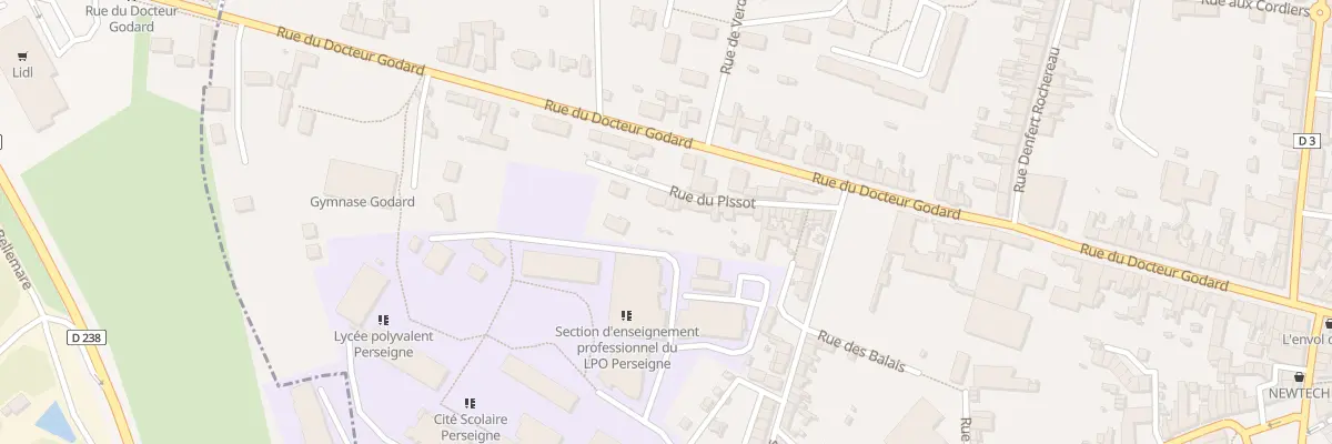 Plan du 21 Rue du Pissot à Mamers
