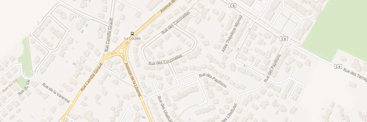 Plan du 4 Rue des Coccinelles à Buxerolles