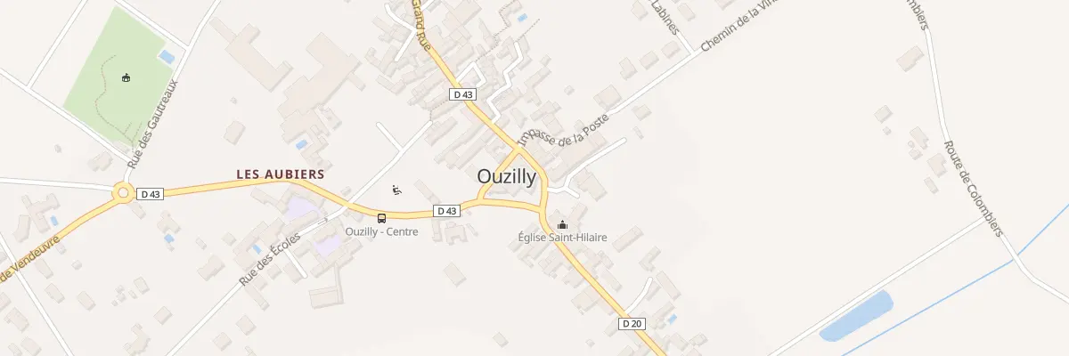 Plan du 3 Pl de l’Eglise à Ouzilly