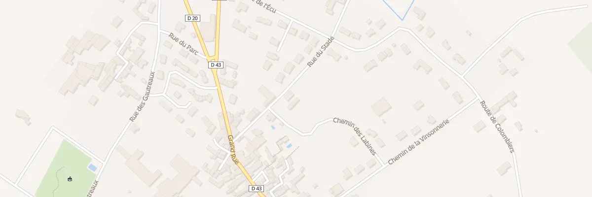 Plan du 8 Rue du Stade à Ouzilly