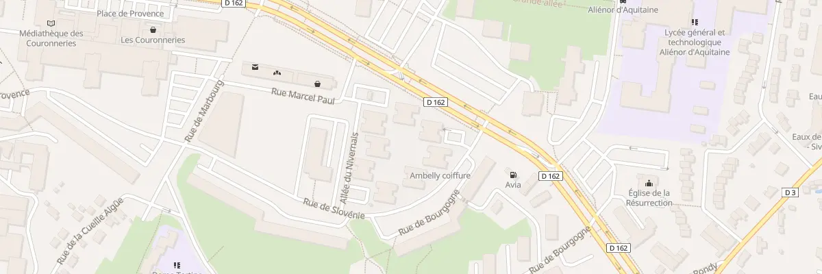Plan du 4 All du Nivernais à Poitiers