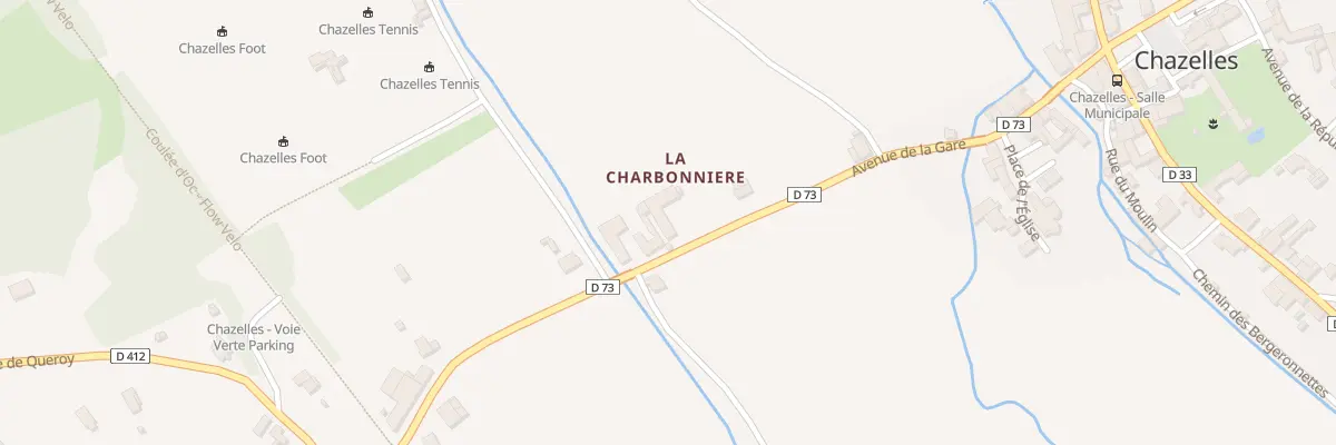 Plan du 19 Av de la Gare à Chazelles