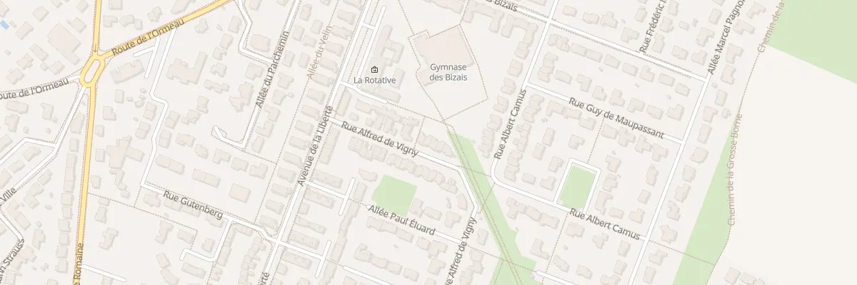 Plan du 26 Rue Alfred de Vigny à Buxerolles