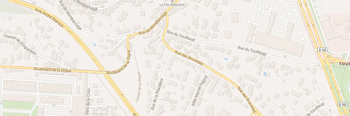 Plan du 4 Rue des Brunettes à Poitiers