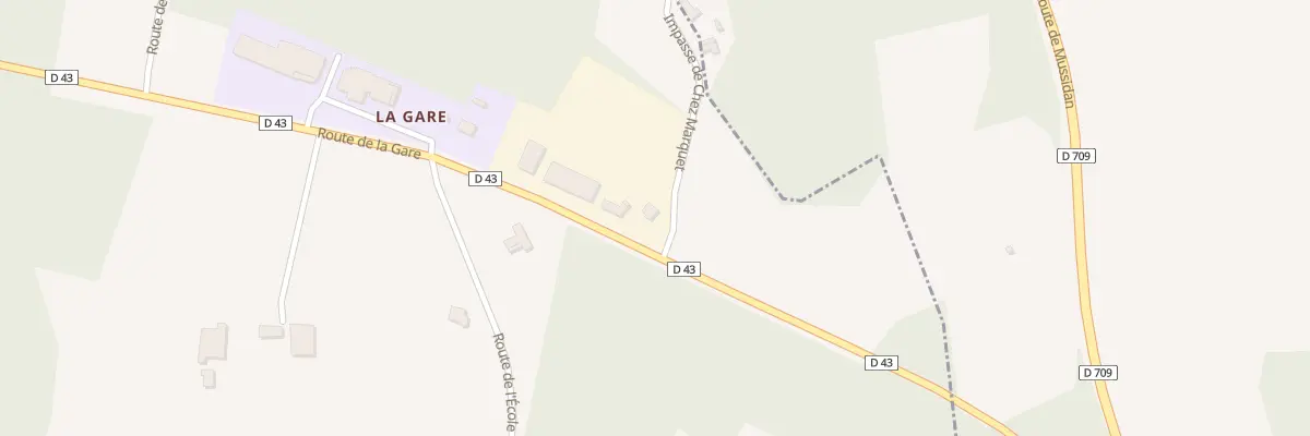 Plan du 108 La Gare à Siorac-de-Ribérac