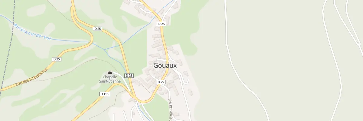 Plan de Doueil et Ho à Gouaux