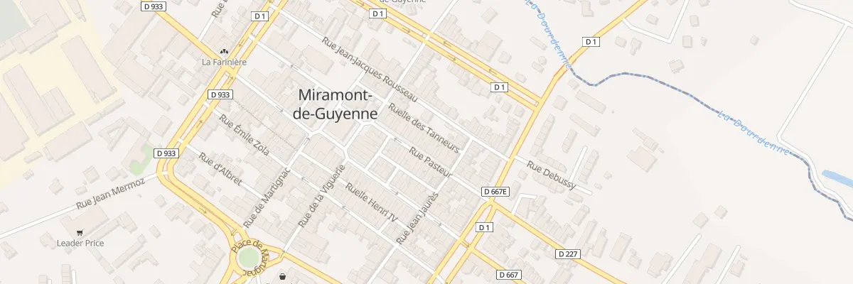 Plan du 21 Rue Pasteur à Miramont-de-Guyenne