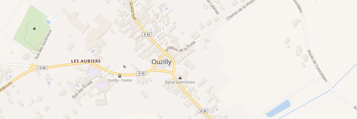 Plan du 2 Grand Rue à Ouzilly