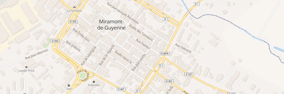 Plan du 30 Rue Pasteur à Miramont-de-Guyenne