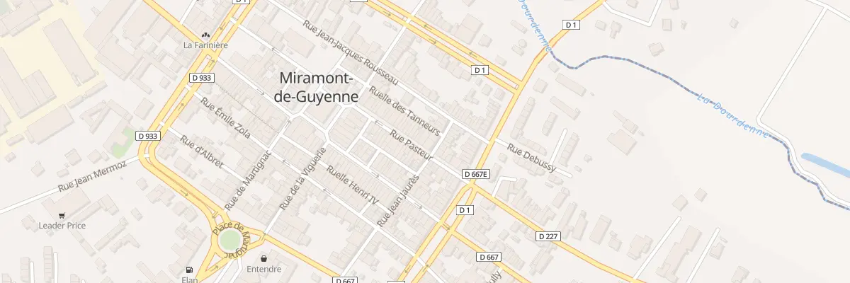 Plan du 33 Rue Pasteur à Miramont-de-Guyenne
