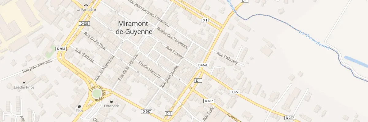 Plan du 36 Rue Pasteur à Miramont-de-Guyenne