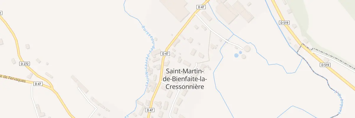 Plan du 16 Rue du Château à Saint-Martin-de-Bienfaite-la-Cressonnière