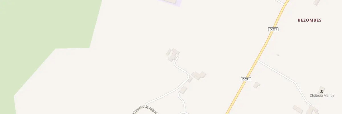 Plan du 258 Che de Méric à Clairac