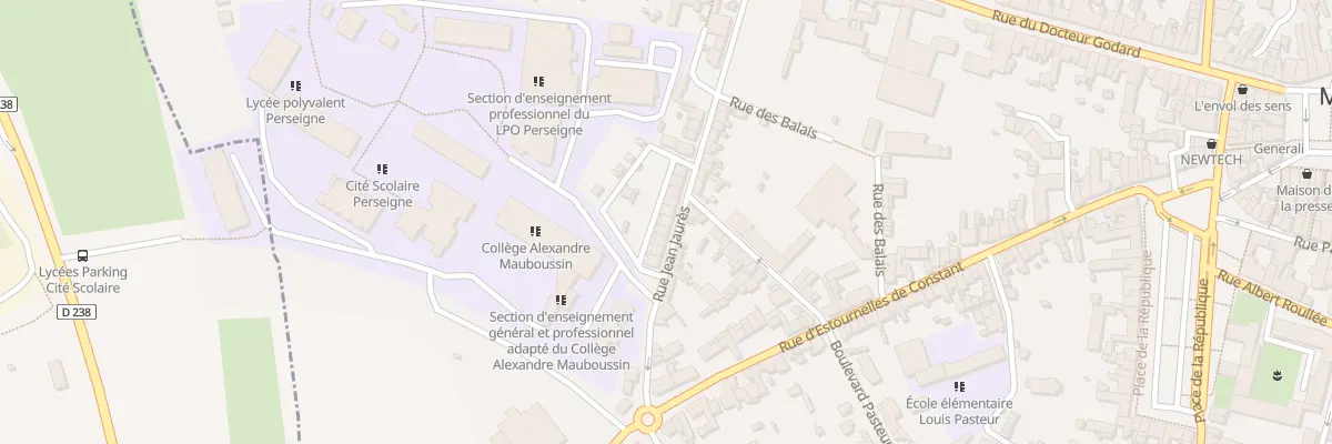 Plan du 10 Rue Jean Jaures à Mamers