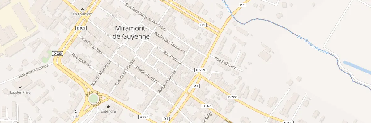 Plan du 15 Rue Jean Jaurès à Miramont-de-Guyenne