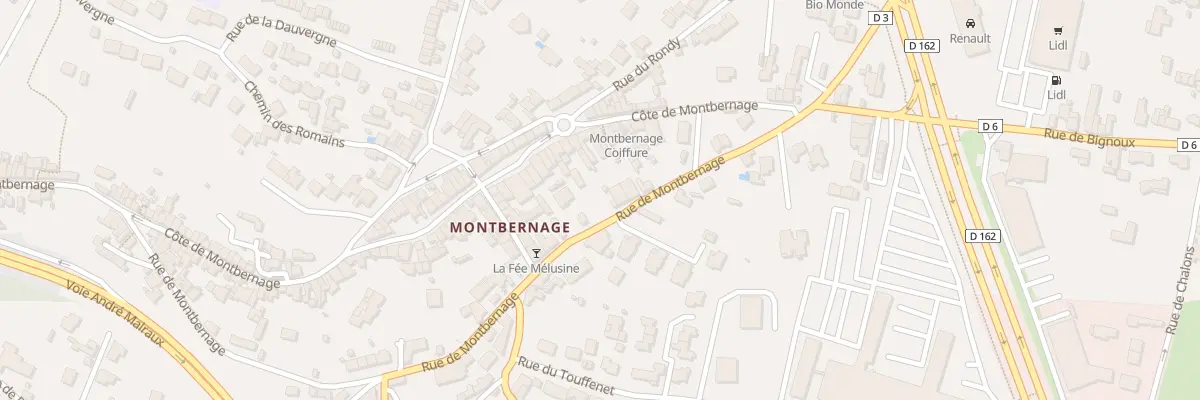 Plan du 155 Rue de Montbernage à Poitiers