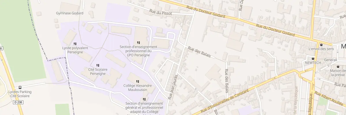 Plan du 22T Rue Jean Jaures à Mamers