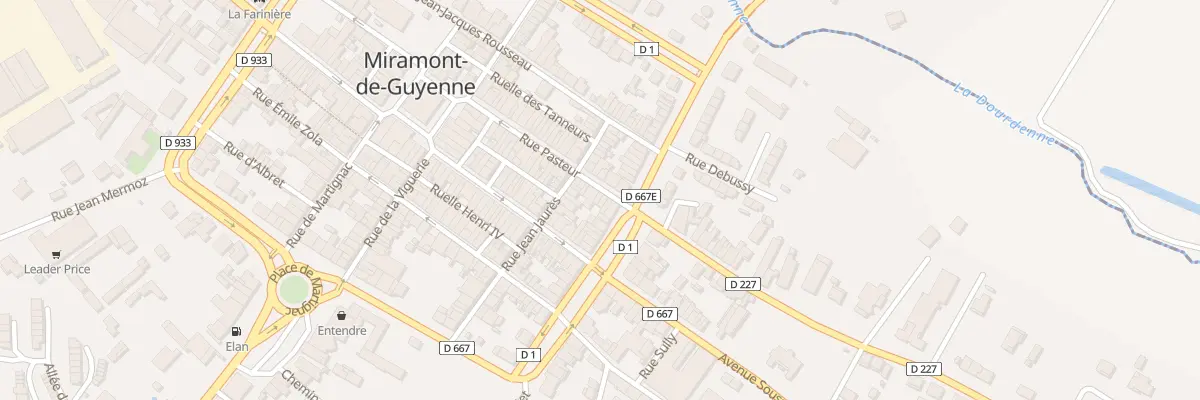Plan du 50 Rue Pasteur à Miramont-de-Guyenne