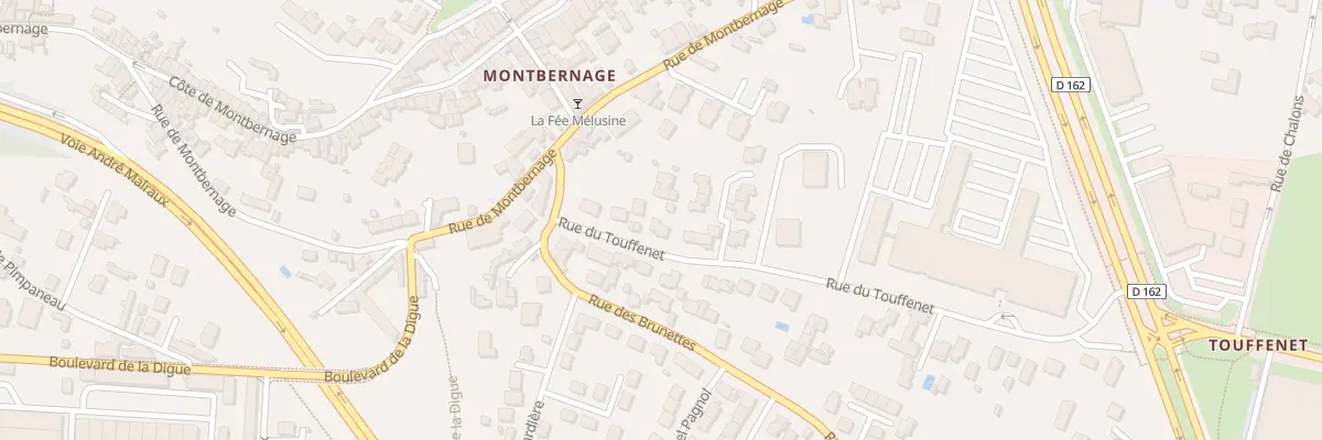 Plan du 13 Rue du Touffenet à Poitiers