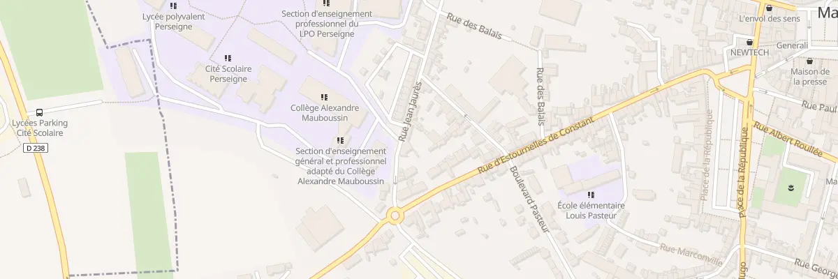 Plan du 3 Rue Jean Jaures à Mamers