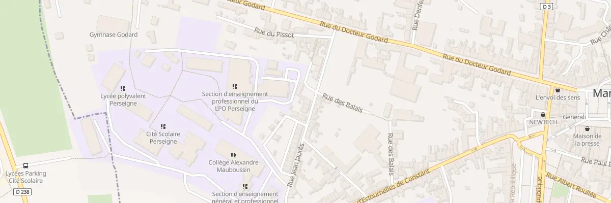 Plan du 24 Rue Jean Jaures à Mamers