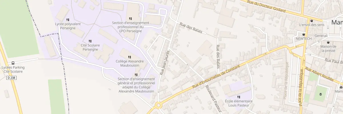 Plan du 13 Rue Jean Jaures à Mamers