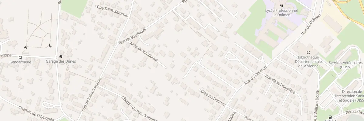 Plan du 17 All de Vaudouzil à Poitiers