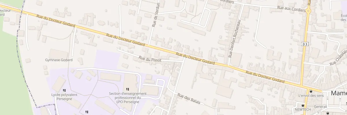 Plan du 60B Rue du Doc Godard à Mamers