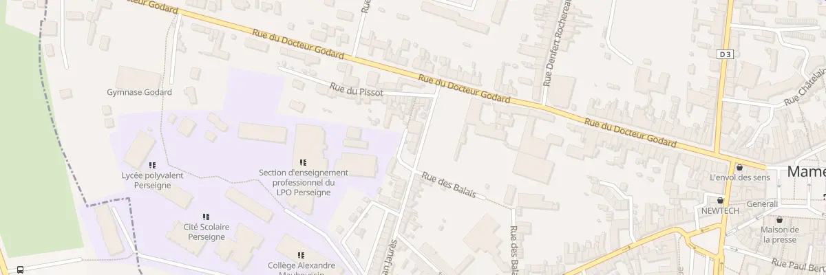 Plan du 28 Rue Jean Jaures à Mamers