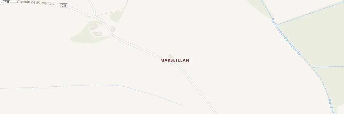Plan du 785 Chem de Marseillan à Riguepeu