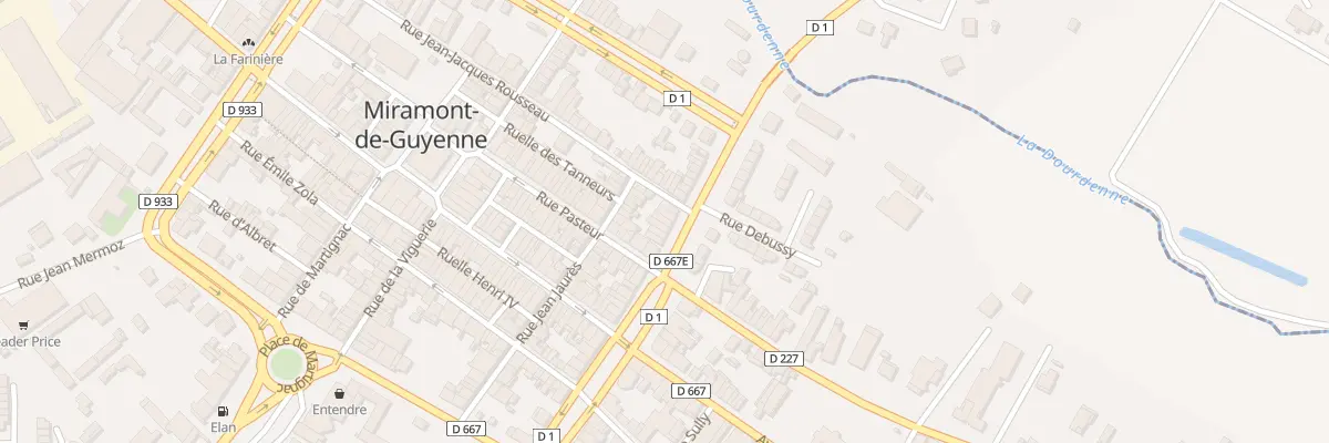 Plan du 9 Bd Maréchal Leclerc à Miramont-de-Guyenne