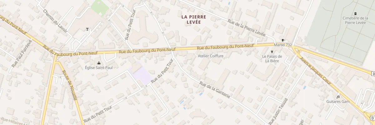 Plan du 7 Rue de la Ganterie à Poitiers
