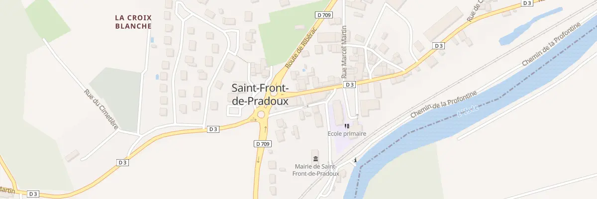 Plan du 5 Rue du Bourg à Saint-Front-de-Pradoux