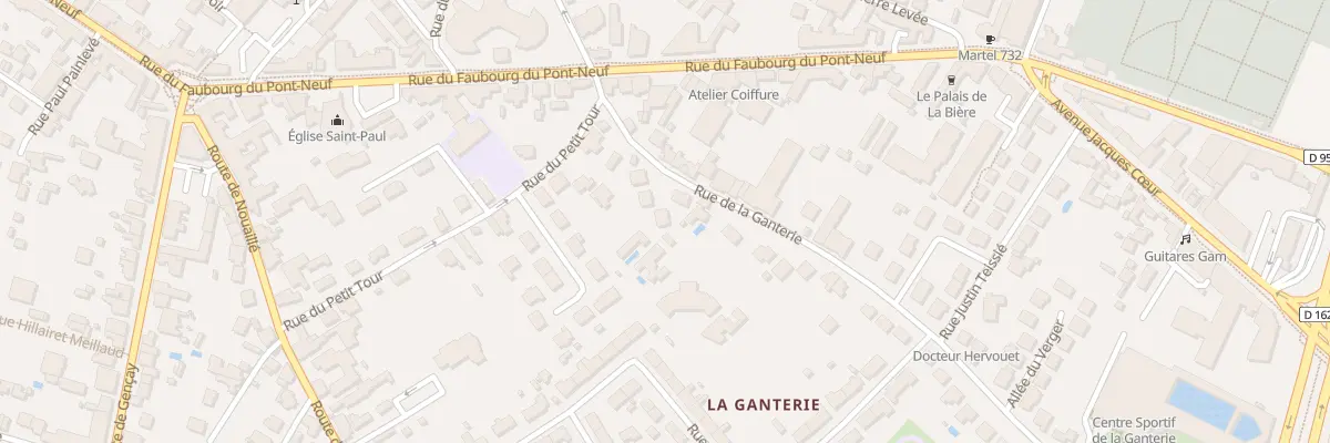 Plan du 8 Rue de la Ganterie à Poitiers