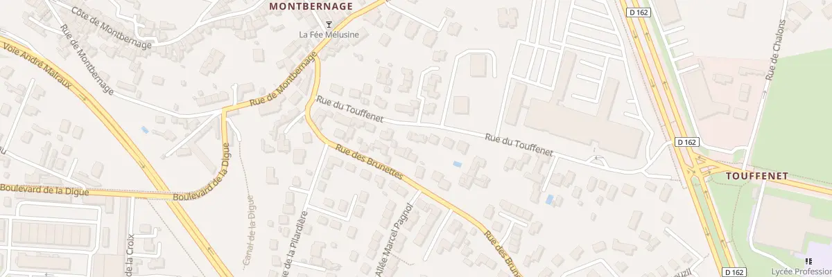 Plan du 20 Rue du Touffenet à Poitiers