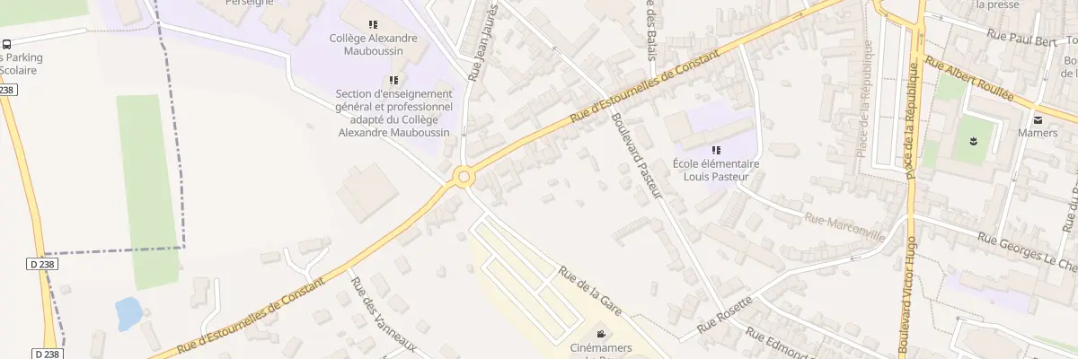 Plan du 88 Rue D’Estournelles De Constant à Mamers