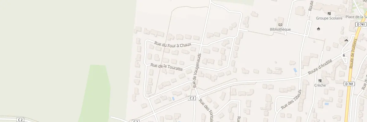 Plan du 4 Rue de la Touratte à Roches-Prémarie-Andillé