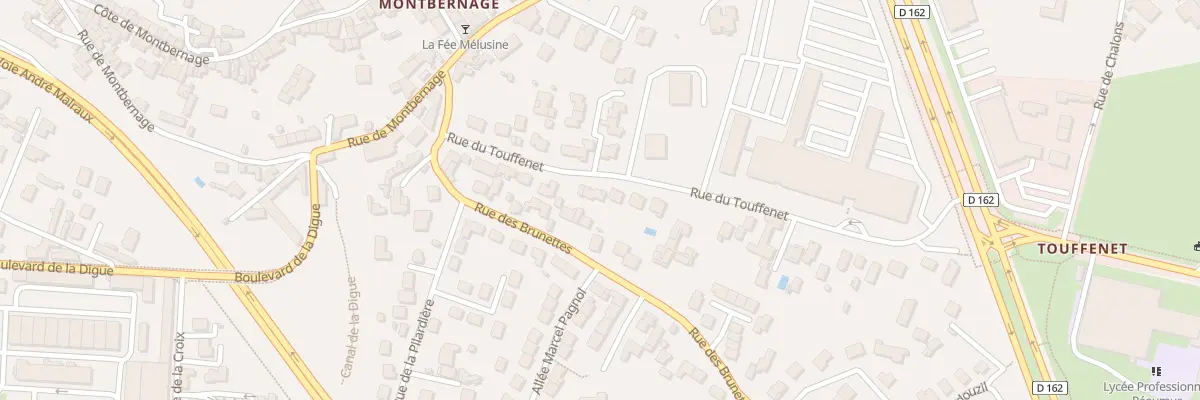 Plan du 20B Rue du Touffenet à Poitiers
