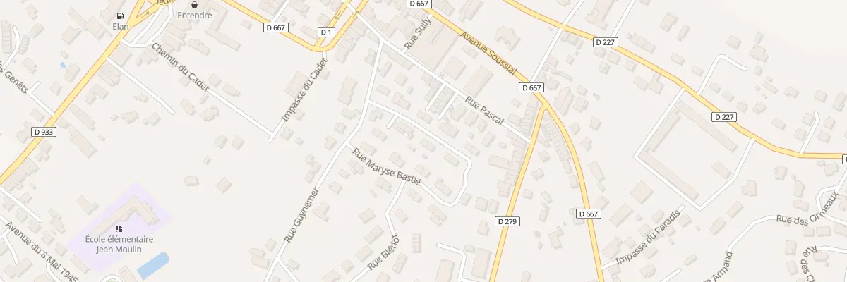 Plan du 8 Rue Maryse Bastié à Miramont-de-Guyenne