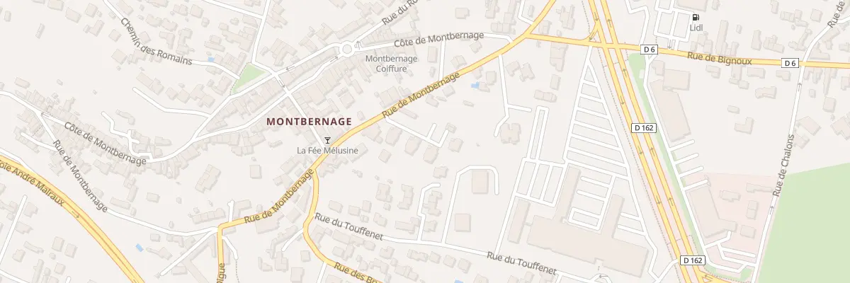 Plan du 100 Rue de Montbernage à Poitiers