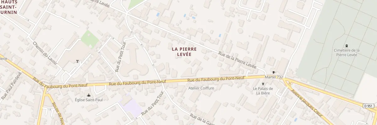 Plan du 215 Rue du Fg du Pont Neuf à Poitiers