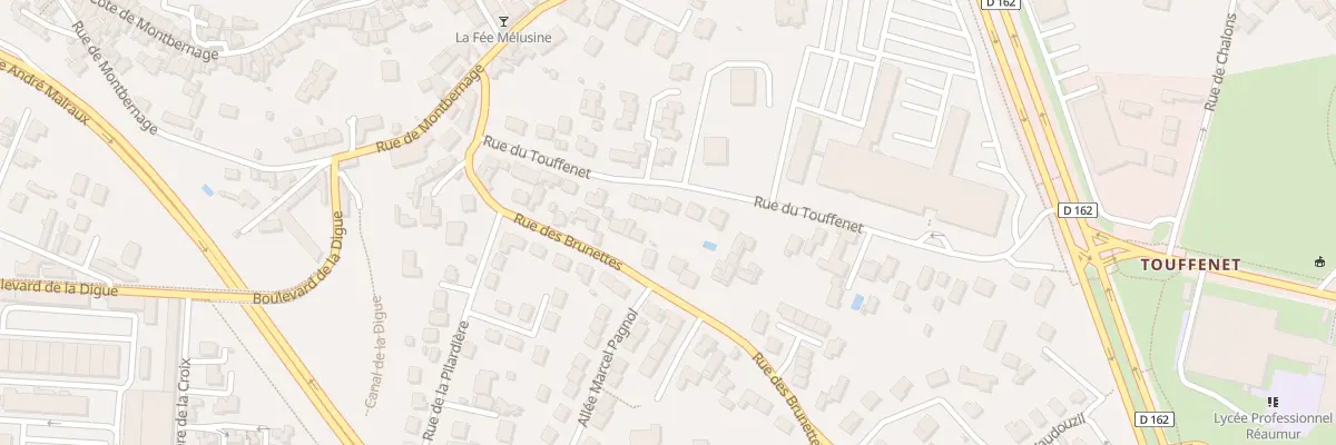 Plan du 22 Rue du Touffenet à Poitiers