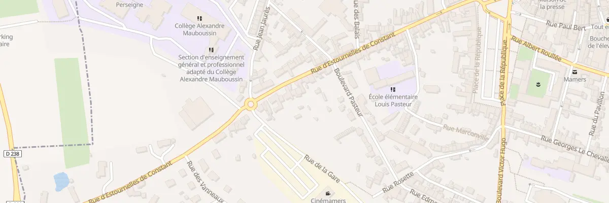 Plan du 82 Rue D’Estournelles De Constant à Mamers